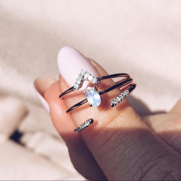 Local eclectic stackable rings - Picture 2 of 8